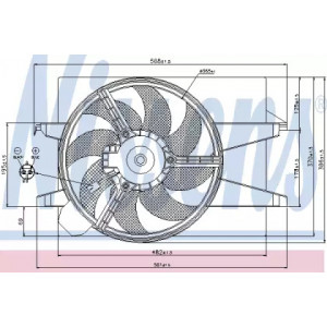 Вентилятор охолодження двигуна AS00054353 на FORD FIESTA 2002-2006