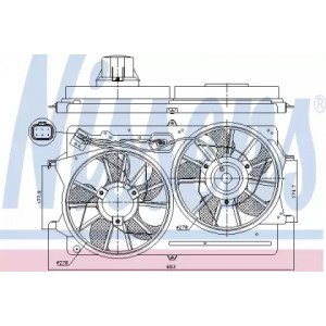 Вентилятор охлаждения двигателя AS00060189 на FORD FOCUS 1998-2004