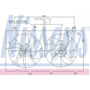 Вентилятор охолодження двигуна AS00059926 на MAZDA 6 (GG/GY) 2002-2008