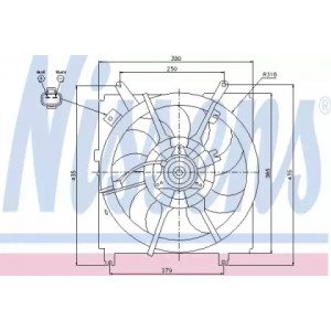 Вентилятор охолодження двигуна AS07298548 на TOYOTA RAV4 2001-2006
