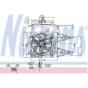 Вентилятор охлаждения двигателя AS07306218 на SKODA OCTAVIA (1U2/1U5) 2000-2010