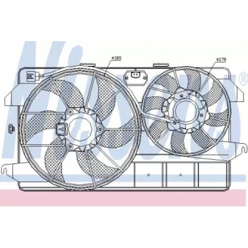 Вентилятор охолодження двигуна AS07337871 на FORD TRANSIT CONNECT / TOURNEO 2002-2009