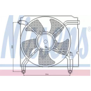 Вентилятор охолодження двигуна AS00060218 на DAEWOO LANOS 1998-2017