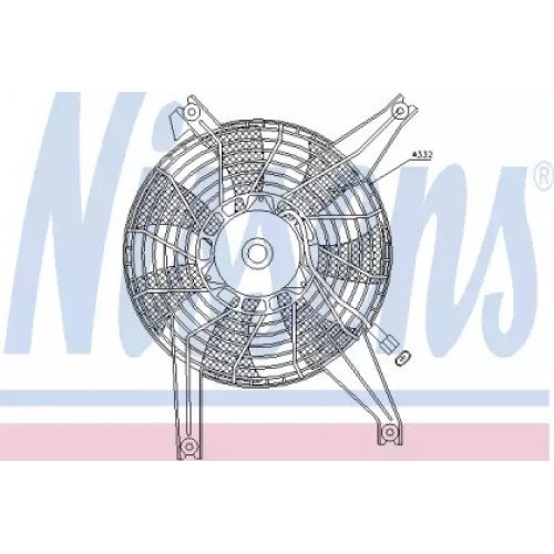 Вентилятор кондиционера  AS07316448 на MITSUBISHI PAJERO III (V60 / V70) 2003-2007