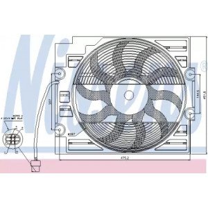 Вентилятор кондиционера  AS00060260 на BMW 5 (E39) 1995-2003