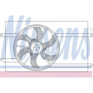 Вентилятор охлаждения двигателя AS00054086 на MITSUBISHI COLT (Z30) 2004-2009