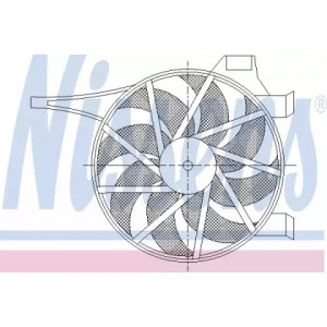 Вентилятор охлаждения двигателя AS00054285 на OPEL CORSA C 2004-2007