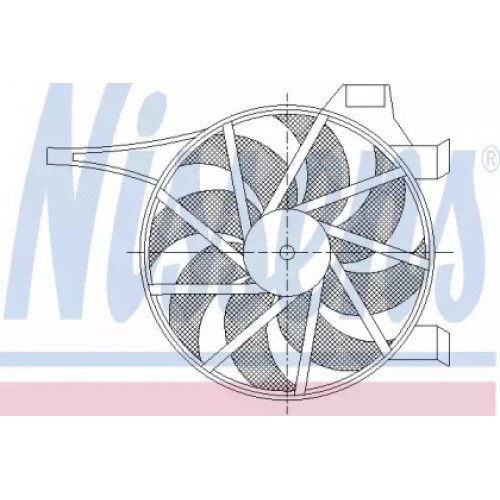 Вентилятор охолодження двигуна AS00054285 на OPEL CORSA C 2004-2007