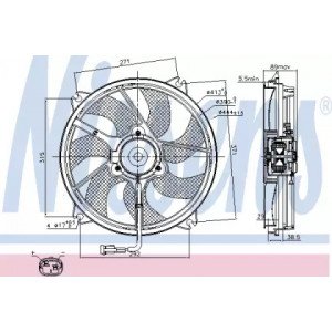 Вентилятор охлаждения двигателя AS00053970 на PEUGEOT EXPERT 2007-2015
