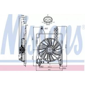 Вентилятор охлаждения двигателя AS07297468 на RENAULT SCENIC / GRAND SCENIC 2003-2008