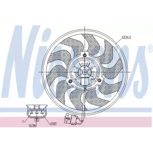 Вентилятор охлаждения двигателя AS07298865 на OPEL ASTRA H 2003-2014