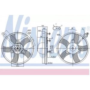 Вентилятор охлаждения двигателя AS00053687 на SKODA ROOMSTER 2007-2010