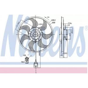 Вентилятор охлаждения двигателя AS00054252 на OPEL ASTRA H 2003-2014