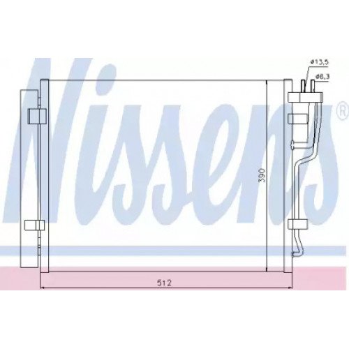 Радиатор кондиционера AS07308101 на KIA CEED 2007-2009