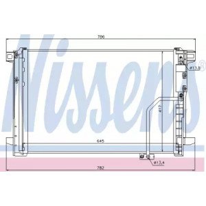Радіатор кондиціонера AS00060023 на MERCEDES 204 (C-CLASS) 2007-2011