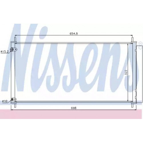 Радиатор кондиционера AS07313399 на TOYOTA COROLLA (E14 USA E15 EUR) 2007-2013