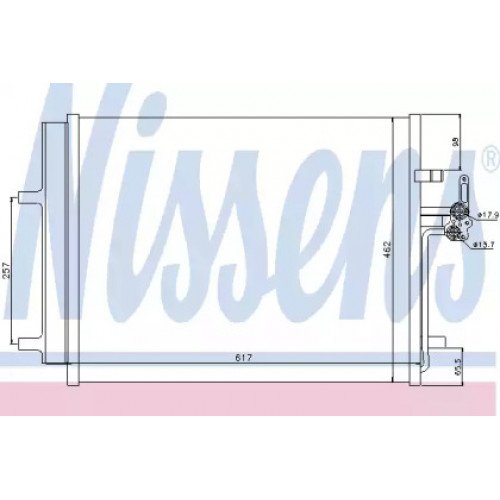 Радіатор кондиціонера AS00054516 на FORD MONDEO 2007-2010