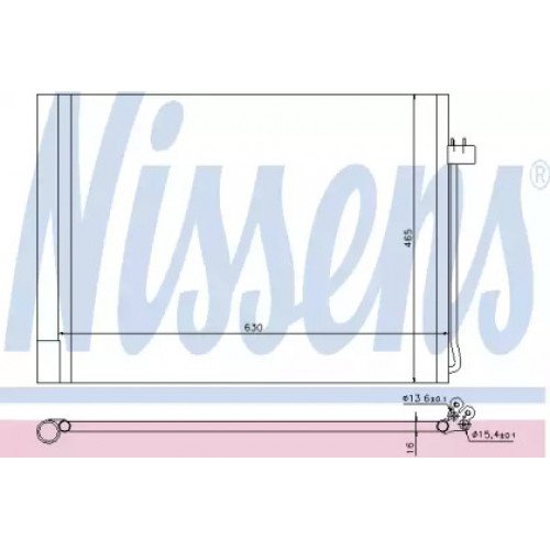 Радіатор кондиціонера AS00054756 на BMW X5 (E70) 2006-2010