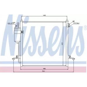 Радиатор кондиционера AS00054098 на MITSUBISHI L200 2005-2015