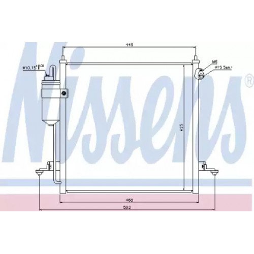 Радиатор кондиционера AS00054098 на MITSUBISHI L200 2005-2015