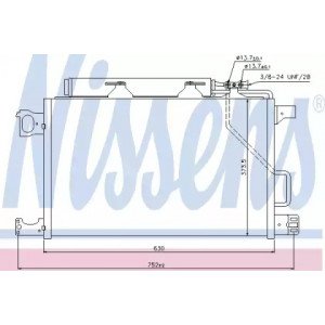 Радіатор кондиціонера AS07340761 на MERCEDES 203 (C-CLASS) 2000-2007