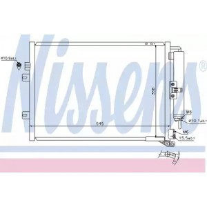 Радіатор кондиціонера AS00053897 на RENAULT CLIO III 2009-2012