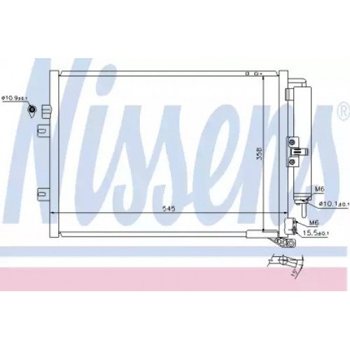 Радиатор кондиционера AS00053897 на RENAULT CLIO III 2009-2012