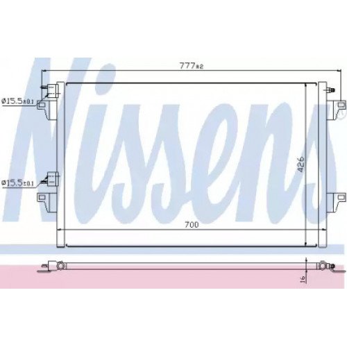 Радіатор кондиціонера AS07319592 на RENAULT MEGANE (II) 2003-2008