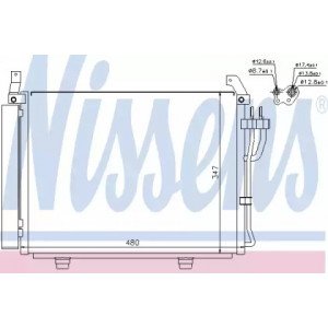 Радіатор кондиціонера AS00054444 на HYUNDAI i10 2010-2014