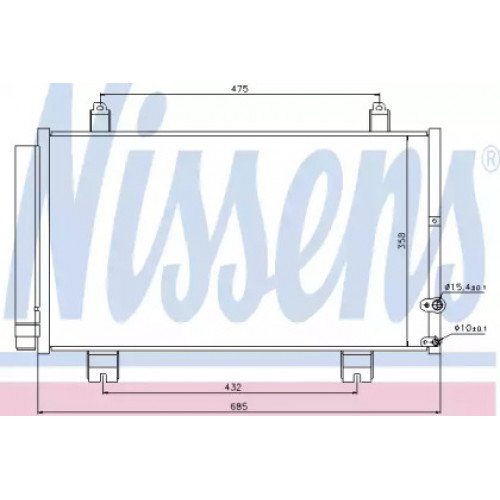 Радіатор кондиціонера AS00054327 на LEXUS GS 2005-2012