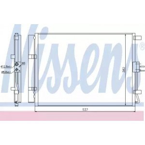 Радиатор кондиционера AS00060145 на HYUNDAI ELANTRA (MD) 2011-2014