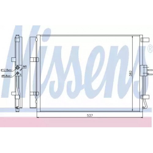 Радиатор кондиционера AS00060145 на HYUNDAI i30 2012-2016