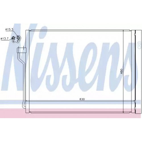 Радиатор кондиционера AS00054767 на BMW 5 (F10/F11) 2013-2016
