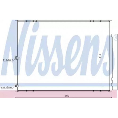 Радиатор кондиционера AS00054339 на LEXUS RX 2004-2008