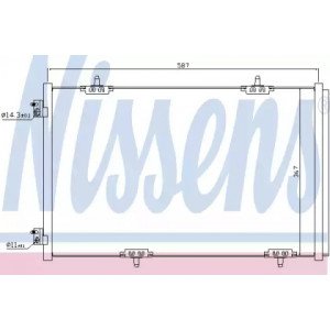 Радиатор кондиционера AS00054015 на PEUGEOT 301 2013-2017