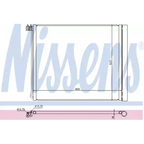 Радиатор кондиционера AS00060233 на BMW X6 (E71) 2008-2014