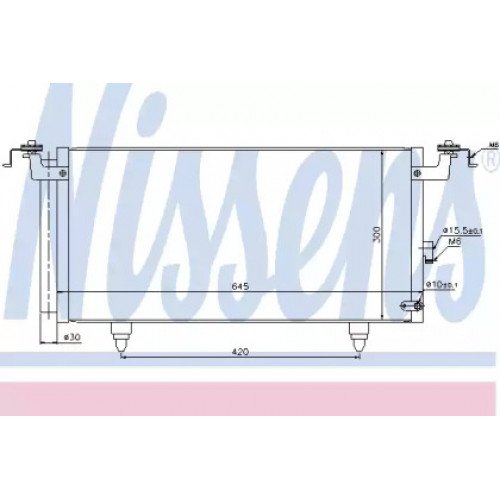 Радиатор кондиционера AS00059813 на SUBARU OUTBACK 2009-2014