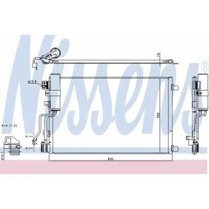 Радиатор кондиционера AS00054185 на NISSAN QASHQAI 2010-2014