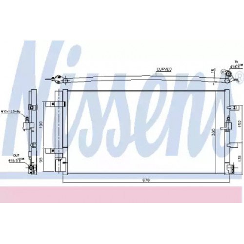 Радіатор кондиціонера AS07310235 на AUDI Q5 2008-2012