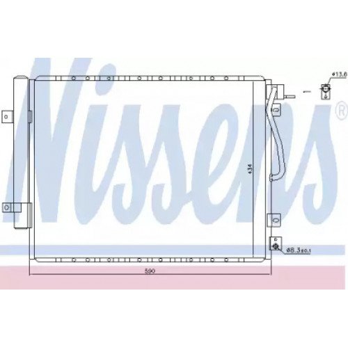 Радиатор кондиционера AS07310437 на KIA SORENTO 2002-2006