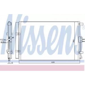 Радиатор кондиционера AS00054306 на KIA SOUL 2009-2014