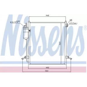 Радіатор кондиціонера AS00054099 на MITSUBISHI L200 2005-2015