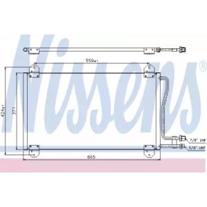 Радіатор кондиціонера AS07296993 на MERCEDES SPRINTER 1995-2000