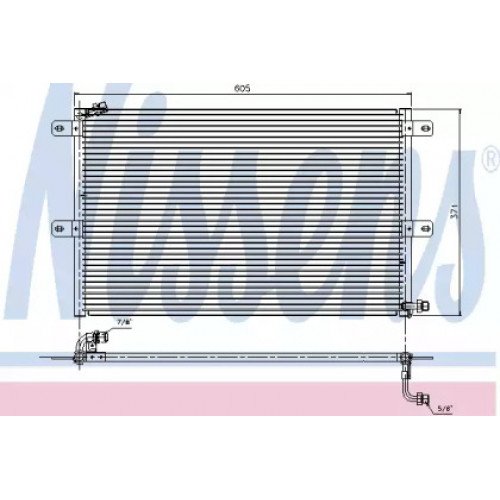 Радиатор кондиционера AS00053678 на VOLKSWAGEN CADDY I 1995-2004