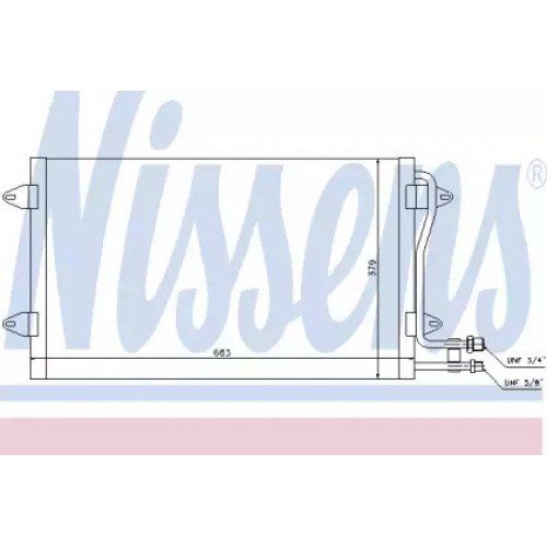 Радіатор кондиціонера AS07302693 на VOLKSWAGEN LT II 1996-2005