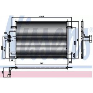 Радіатор кондиціонера AS00053876 на RENAULT SCENIC 1996-2002