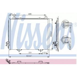 Радиатор кондиционера AS00060030 на MERCEDES 210 (E-CLASS) 1995-1999