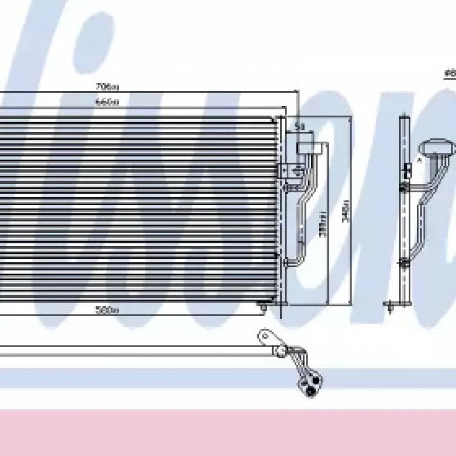 Радиатор кондиционера AS07326891 на MITSUBISHI SPACE STAR 2002-2005