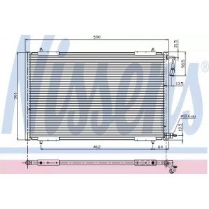 Радиатор кондиционера AS00059895 на PEUGEOT 206 1998-2009