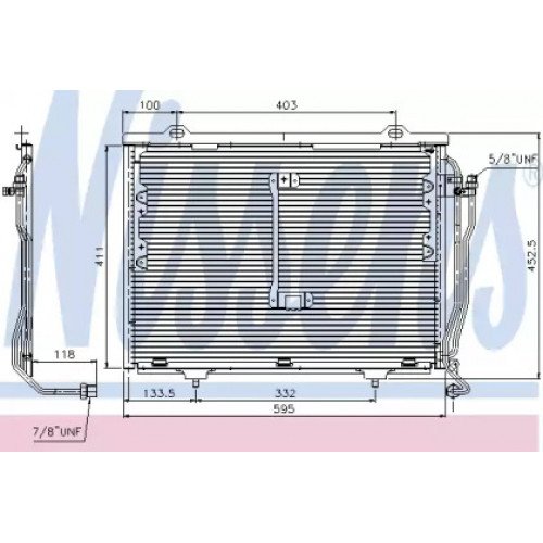 Радиатор кондиционера AS00059994 на MERCEDES 202 (C-CLASS) 1993-2000